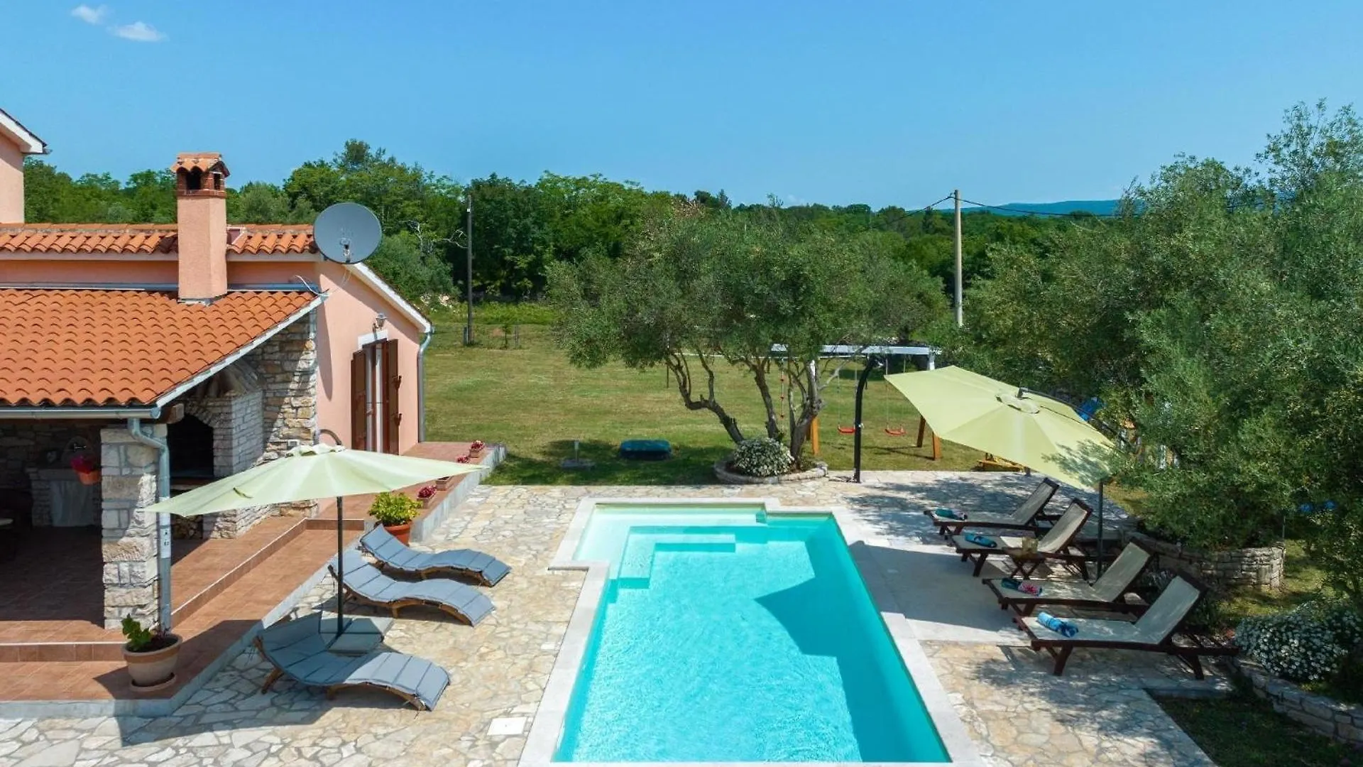 Traditionelles Istrisches Haus Mit Privatem Pool Und Grossem Garten Rakalj Casa de Férias