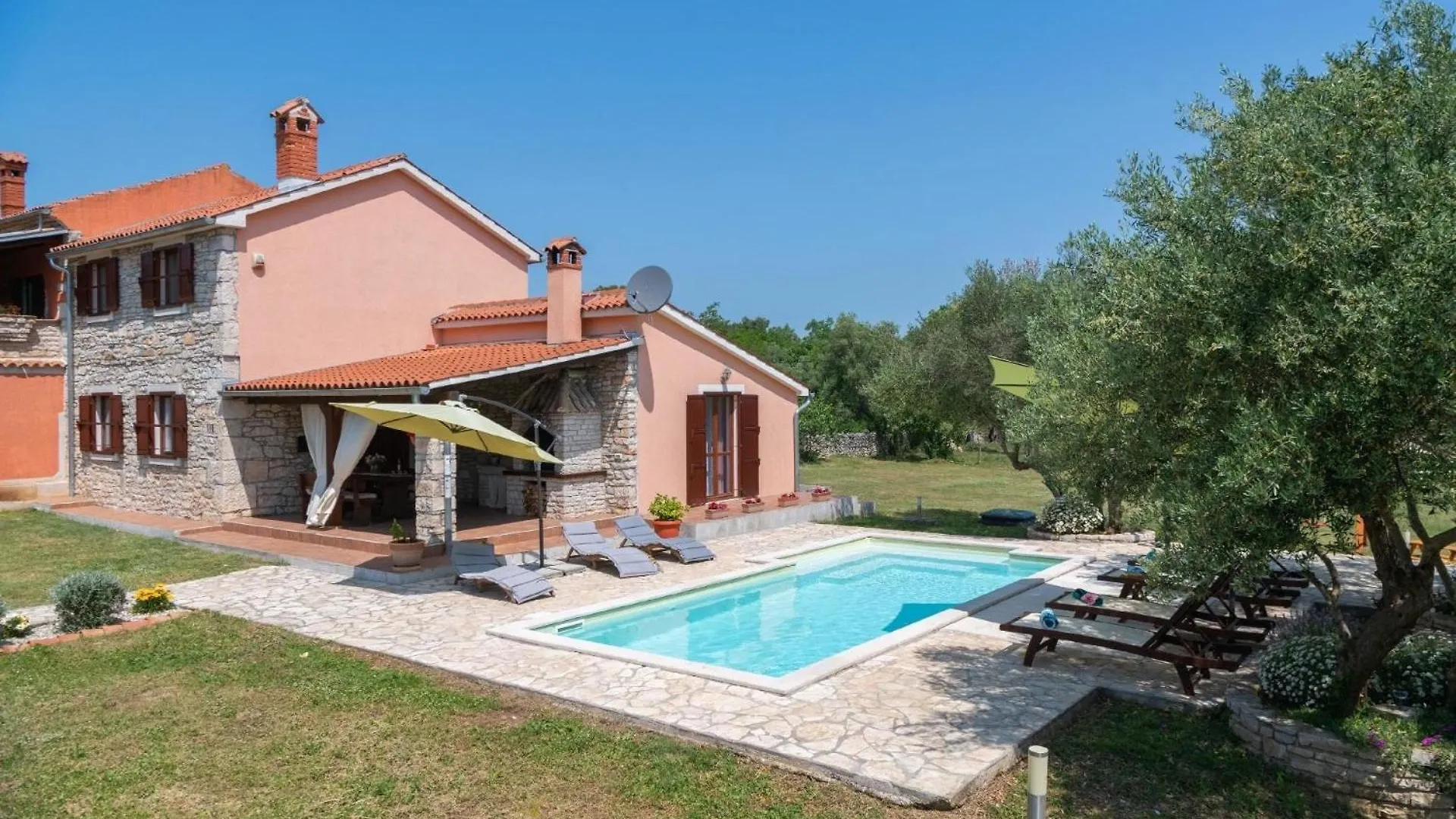 Traditionelles Istrisches Haus Mit Privatem Pool Und Grossem Garten Rakalj 0*,